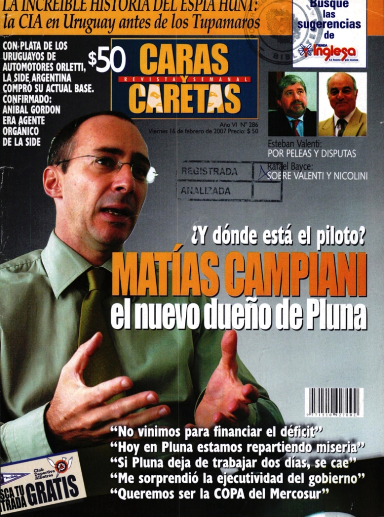 CARAS Y CARETAS del 16/02/2007